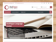 Tablet Screenshot of cursosaxalingua.com